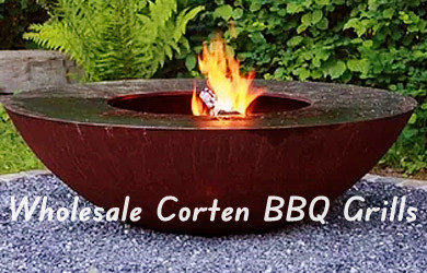 corten steel bbq grills